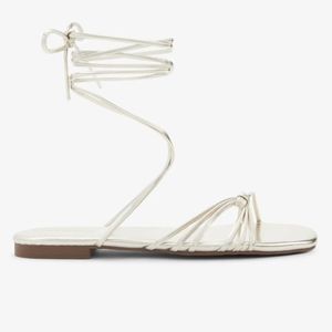 Strappy Metallic Sandals